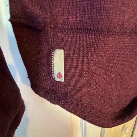 Stio Women's Rich Purple Mock Neck Sweater - Picture 3 of 5